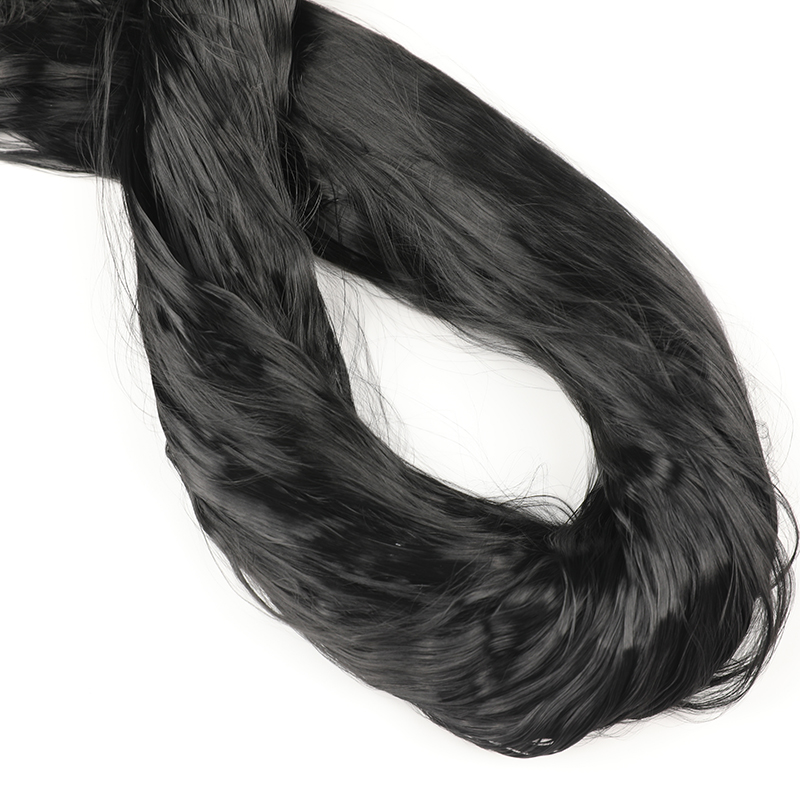 Ham Siyah Parlak 3D Floklu Çekici Naylon 66